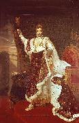 Robert Lefevre Portrait of Napoleon I in Coronation Robes oil